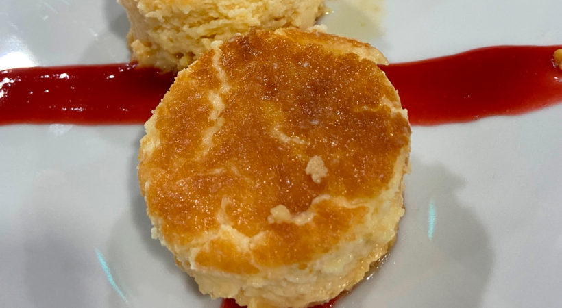 Tarta de queso con mermelada